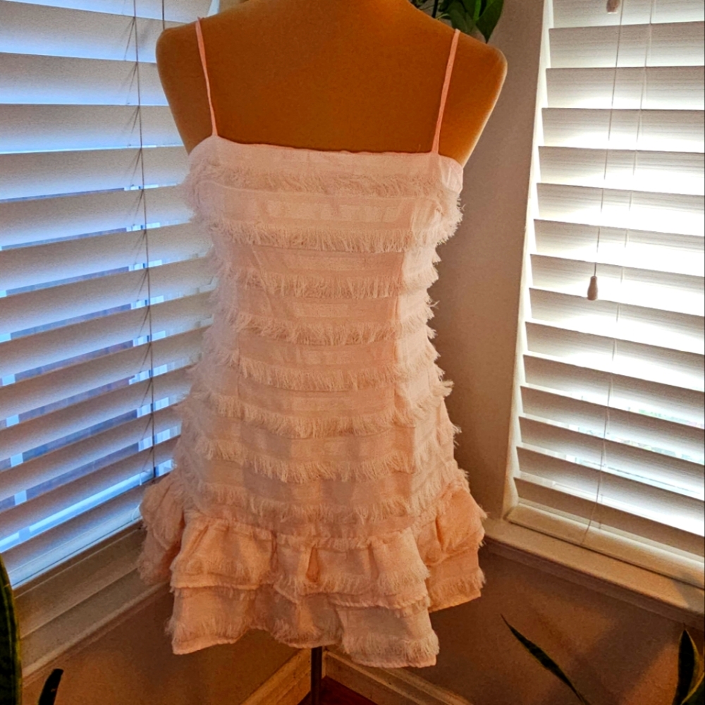 Princess Polly Pink Fringe Mini Dress